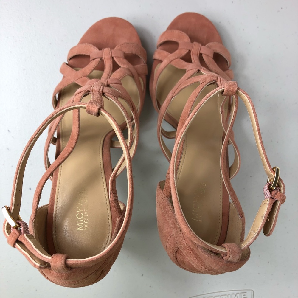 Michael Kors Heeled Crisscross Sandals Size 9.5 M - Picture 7 of 8